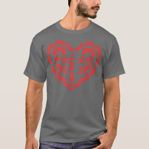 Videospiel-Controller Herz-Valentinstag Cool Ga T-Shirt