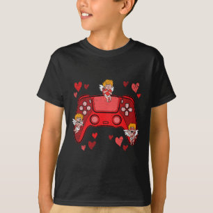 Videospiel-Controller Herz Valentinstag Cute Ga T-Shirt