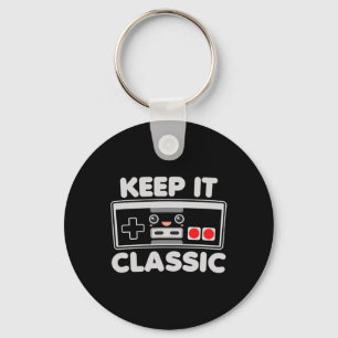 Videospiel-Controller Keep It Clic Humor 80er Retr Schlüsselanhänger