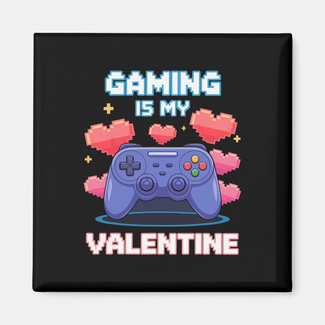 Videospiel-Controller Pixel-Herzen für Valentinsta Magnet (Vorne)
