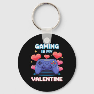 Videospiel-Controller-Pixel-Herzen für Valentinsta Schlüsselanhänger