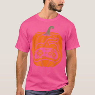 Videospiel-Controller Pumpkin Erntedank Gaming  T-Shirt