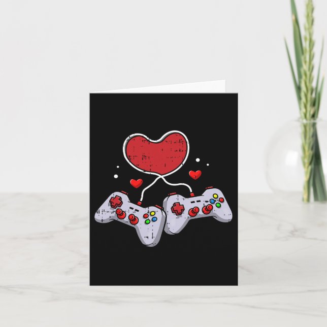 Videospiel Controller Valentinstag Cool Gaming G Karte (Vorderseite)
