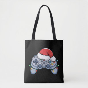 Videospiel-Controller Weihnachten Santa Hut Gamer