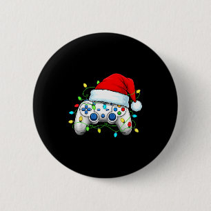 Videospiel-Controller Weihnachten Santa Hut Gamer Button