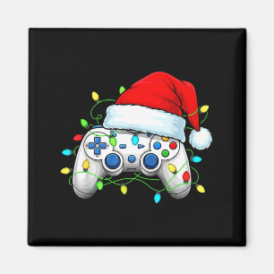 Videospiel-Controller Weihnachten Santa Hut Gamer Magnet