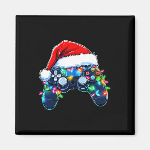 Videospiel-Controller Weihnachten Santa Hut Gamer  Magnet