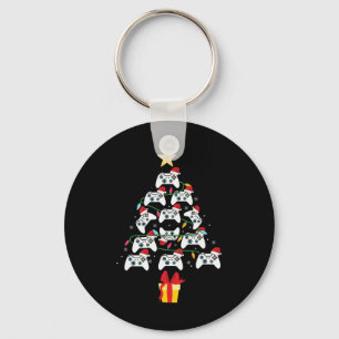 Videospiel-Controller-Weihnachtsbaum Xmas Junge Mä Schlüsselanhänger