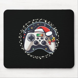 Videospiel-Controller Weihnachtsmann-Hut Weihnacht Mousepad