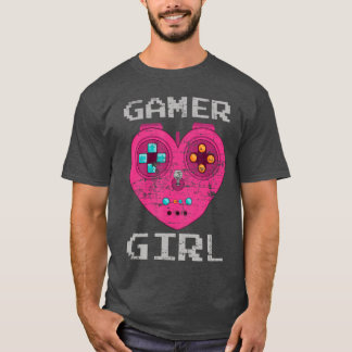 Videospiel-Gamerin-Frau-Geschenk-Controller-Gami T-Shirt