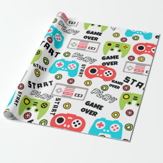 Videospiel Geschenkpapier