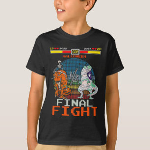 Videospiel Halloween T-rex Skeleton Mummy - Final T-Shirt