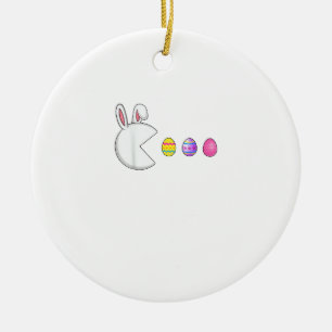 Videospiel-Hasen-Eier-Ostern-Gamer-Kinder-Jungen-M Keramik Ornament