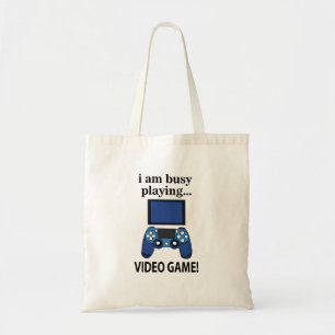 Videospiel Ich bin beschäftigt Videospiel zu spiel Tragetasche
