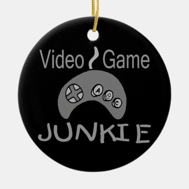 Videospiel-Junkie Keramik Ornament (Vorne)