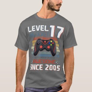 Videospiel Level 17 Unlock Vintag 2005 Junge 17. T-Shirt