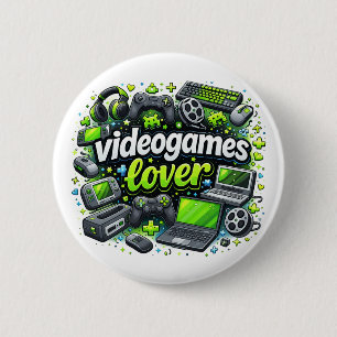 Videospiel-Liebhaber Button