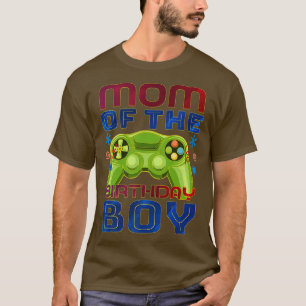 Videospiel-Mama des Geburtstags des Jungen Gamers T-Shirt