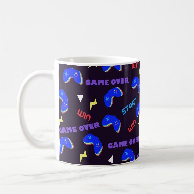 Videospiel-Muster Kaffeetasse (Links)