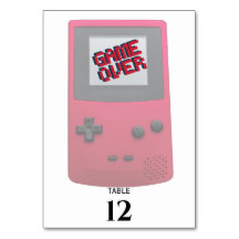 Videospiel-NERD-Hochzeitstisch-Nummer