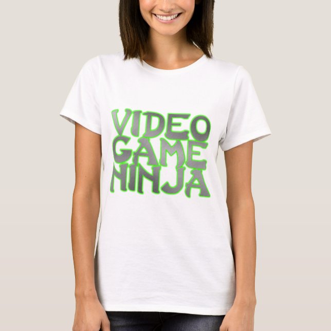 VIDEOSPIEL NINJA (Grün) T-Shirt (Vorderseite)