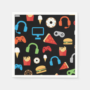 Videospiel-Party Level Up Kinder Geburtstag Gamer Serviette