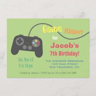 Videospiel-Party mit Spielcontroller Einladung
