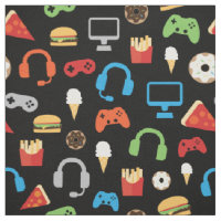 Videospiel-Party scherzt Gamer-Imbiss-Muster