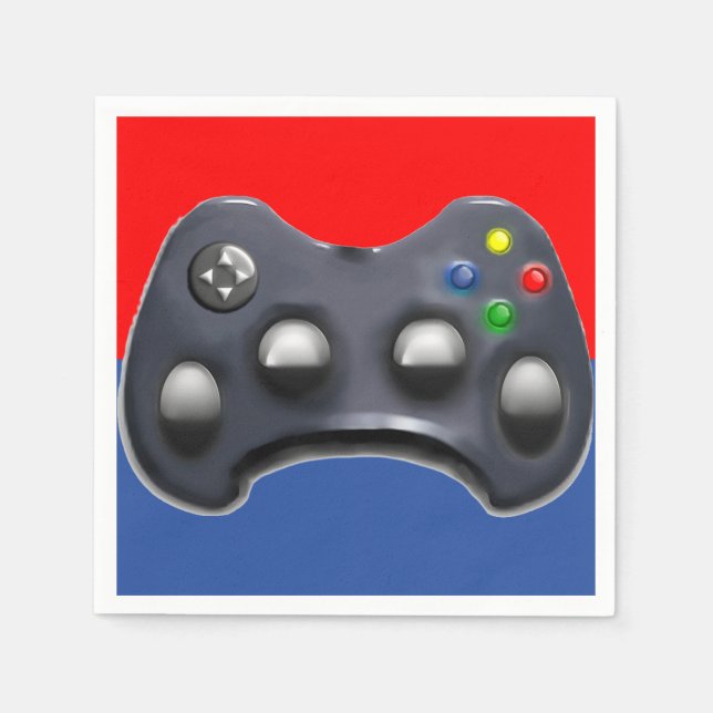 Videospiel-Party Serviette (Vorderseite)