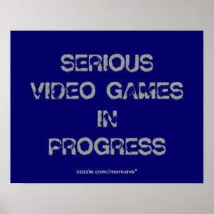 Videospiel-Plakat-Schablone Poster