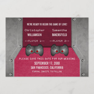 Videospiel Save the Date einladen, Rosa