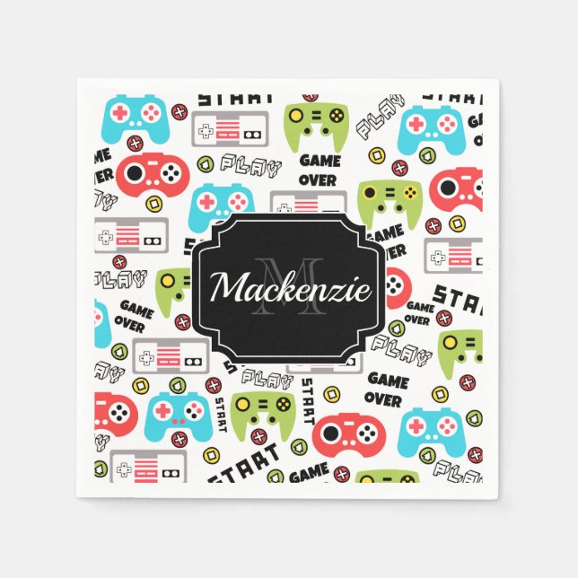 Videospiel Serviette (Vorderseite)