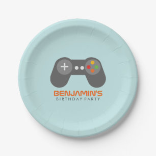 Videospiel-Themed Geburtstags-Party Pappteller