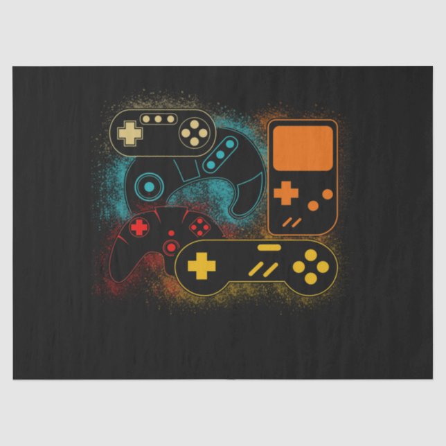 Videospielcontroller Seidenpapier (Vorderseite)