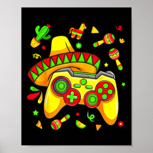 Videospiele Cinco De Mayo Gamer Boys Kids Le Poster