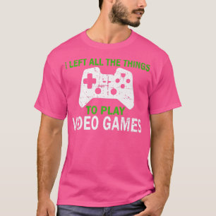 Videospiele, die ich alles Links habe Funny Gamer T-Shirt