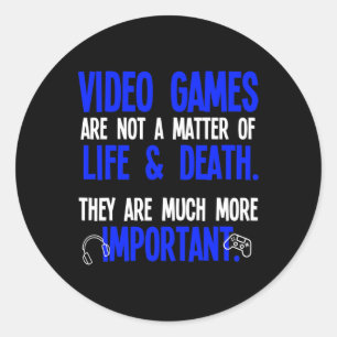 Videospiele Funny PC Console Gamer Geek Runder Aufkleber