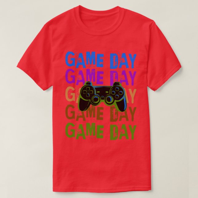Videospiele für den Game Day T-Shirt (Design vorne)