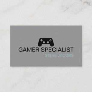 Videospiele-Gamer-Spezialist Visitenkarte