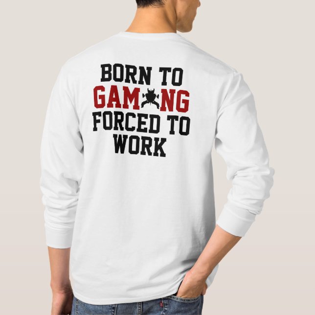 Videospiele-Junky-Spaß witzig T-Shirt (Rückseite)