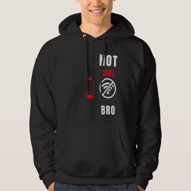 Videospiele nicht Cool Bro Gamer Developer Electro Hoodie (Vorderseite)