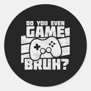 Videospiele - PC Console Gaming - Funny Video Game Runder Aufkleber