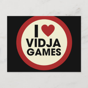Videospiele Postkarte