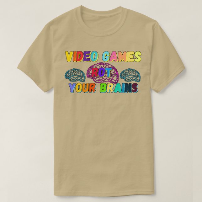 Videospiele Rot Your Brains 17 T-Shirt (Design vorne)