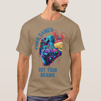 VIDEOSPIELE ROTEN IHRE GEHIRNE 41 T-Shirt