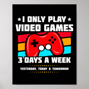 Videospiele spielen - PC-Konsole Gaming - Lustiges Poster