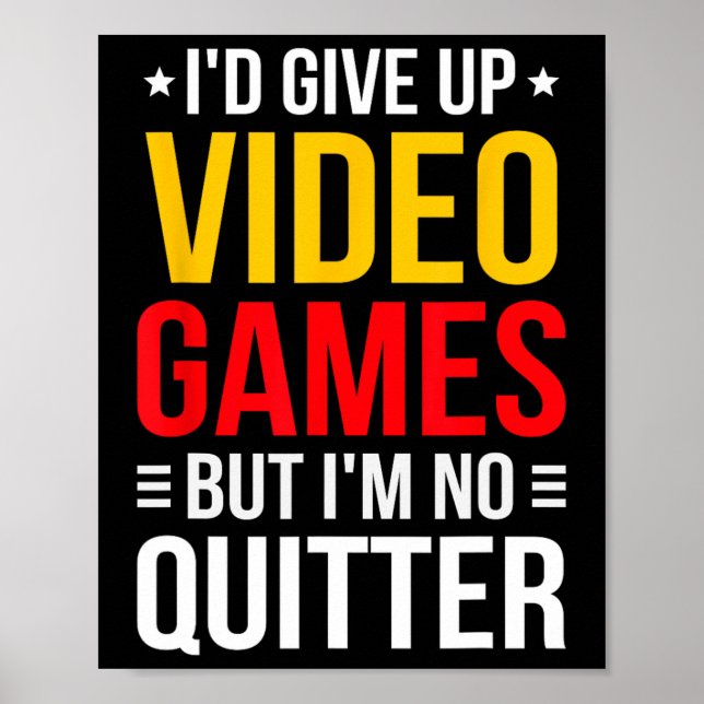 Videospiele spielen - Videospieler-Meme - Lustiges Poster (Vorne)