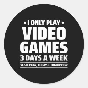 Videospiele spielen - Videospieler Meme - Lustiges Runder Aufkleber