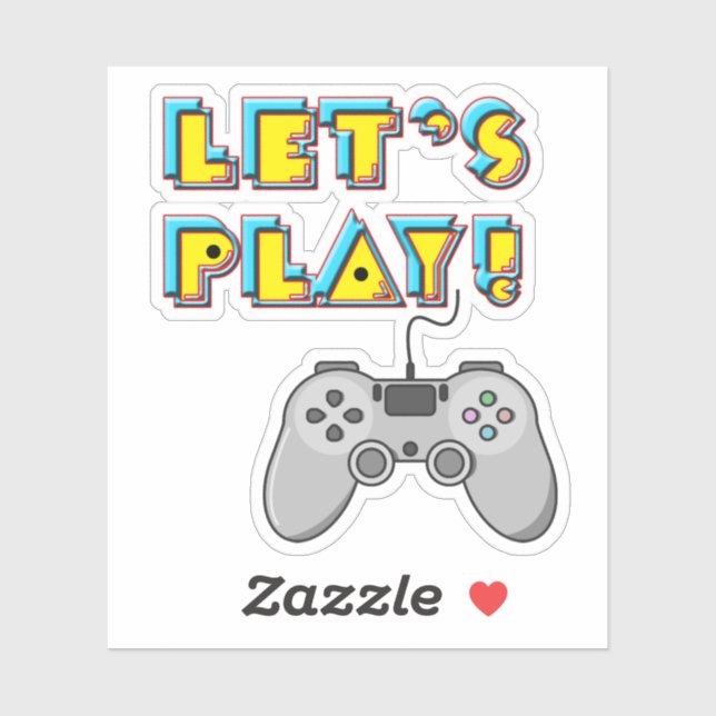 Videospiele-Tag Aufkleber (Blatt)