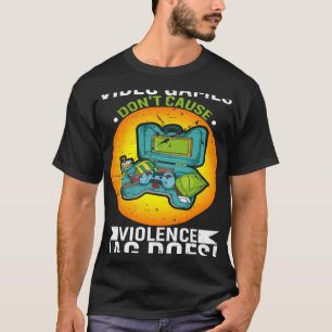 Videospiele verursachen keinen Gewalt-Fehler, der T-Shirt